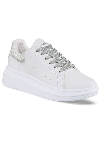 Tenis Urbanos Zayuri Blanco-Plata Para Mujer Croydon