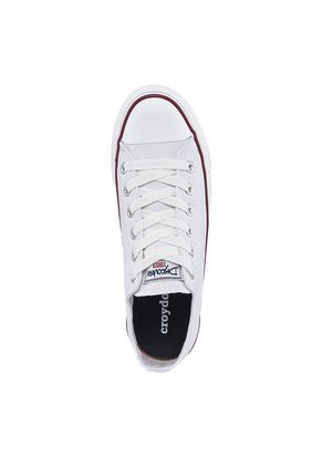Tenis Discovery Bajo Blanco-Rojo Para Hombre Y Mujer Croydon