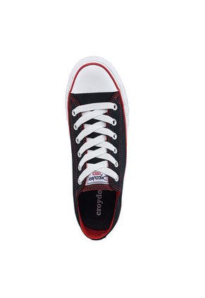 Tenis Discovery Bajo Negro-Rojo Para Hombre Y Mujer Croydon