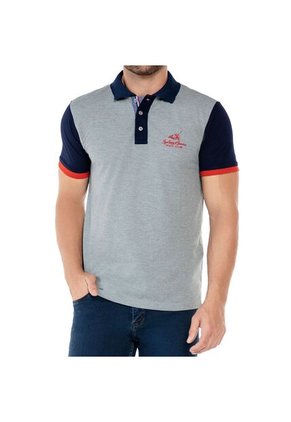 Camiseta Polo Joel Gris Croydon Para Hombre