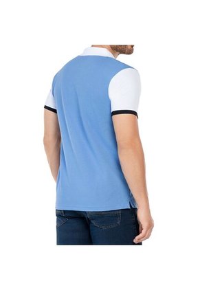 Camiseta Polo Joel Azul Croydon Para Hombre