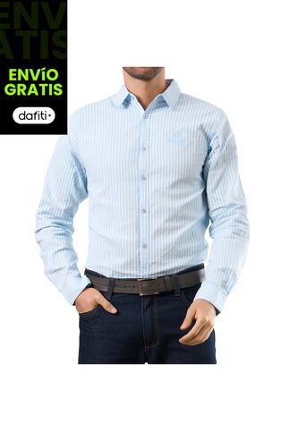 Camisa Alejandro Azul Para Hombre Croydon Croydon