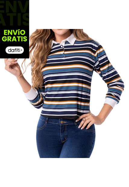 Blusa Croacia Azul Para Mujer Croydon