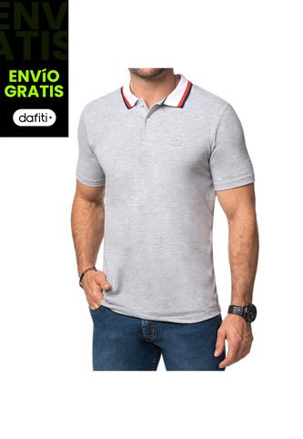 Camiseta Polo Felipe Gris Para Hombre Croydon Croydon