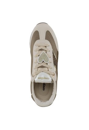 Tenis Urbanos Zuleika Beige-Café Croydon Para Mujer