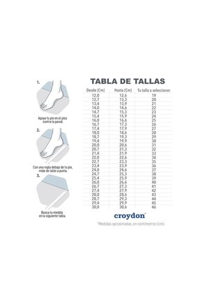 Tenis Running Rwag Negro-Negro Croydon Para Hombre