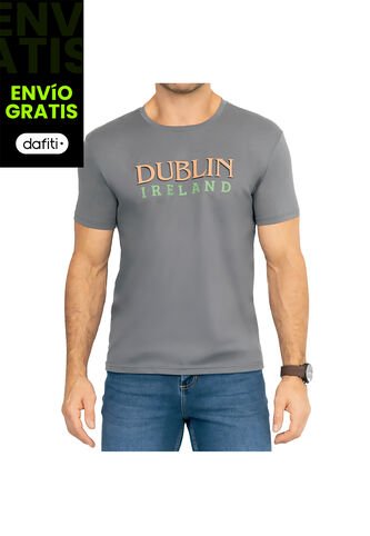 Camiseta Theo Gris Osc Para Hombre Croydon Croydon