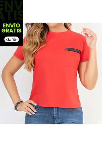 Blusa Francia Rojo Para Mujer Croydon Croydon