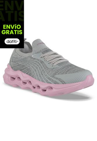 Tenis Para Caminar Nami Gris Croydon Para Mujer Croydon