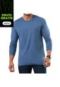 Camibuzo Omar Azul Para Hombre Croydon de Croydon