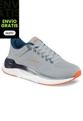 Tenis Running Sinam Gris Para Hombre Croydon