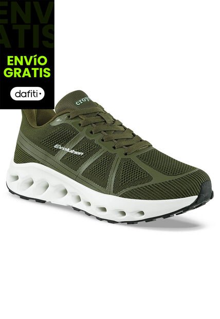 Tenis Running Garyk Verde Osc Croydon Para Hombre