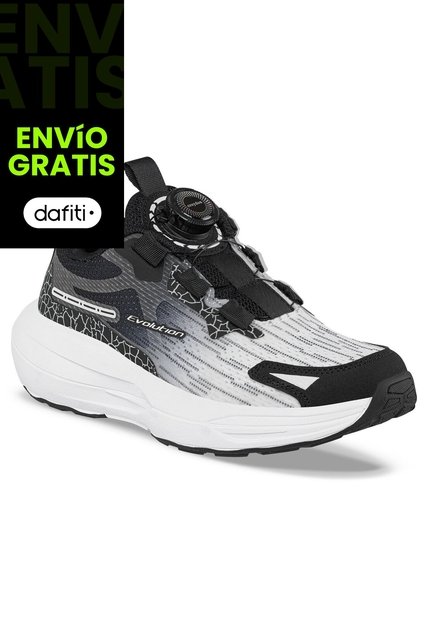 Tenis Running Rozoc Negro Croydon Para Niño