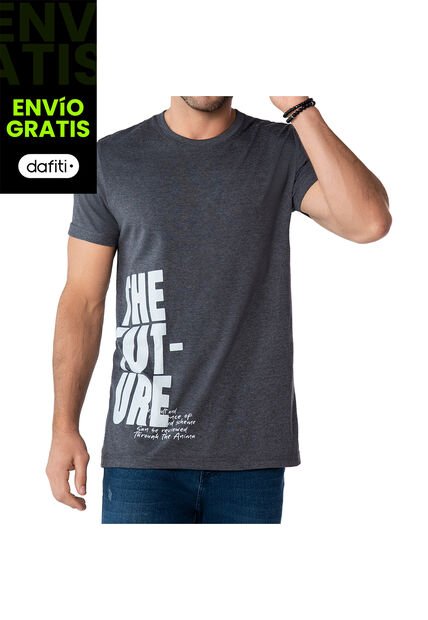 Camiseta Dreams Gris Osc Para Hombre Croydon