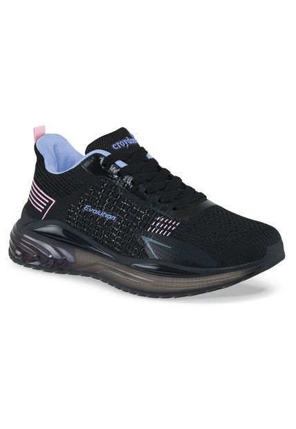 Tenis Crest Negro Para Mujer Croydon