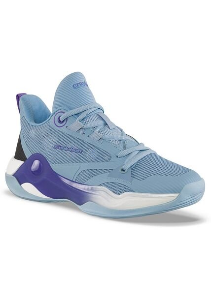 Tenis Basketball Tadin Azul Claro Croydon Para Mujer
