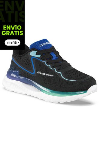 Tenis Running Gemel Negro Croydon Para Niño Croydon