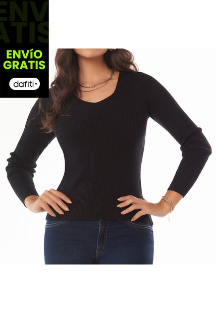Buzo Valeria Negro Para Mujer Croydon