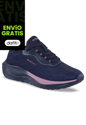 Tenis Running Seph Azul Osc-Fucsia Croydon Para Mujer