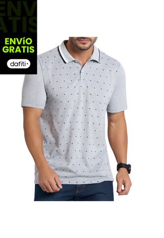 Camiseta Polo Emilio Gris Para Hombre Croydon Croydon
