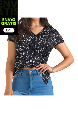 Blusa Aurora Negro Para Mujer Croydon Croydon