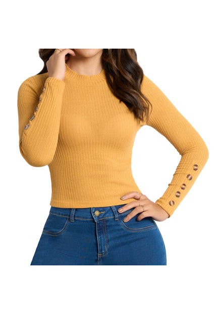 Buzo Ariana Amarillo Para Mujer Croydon