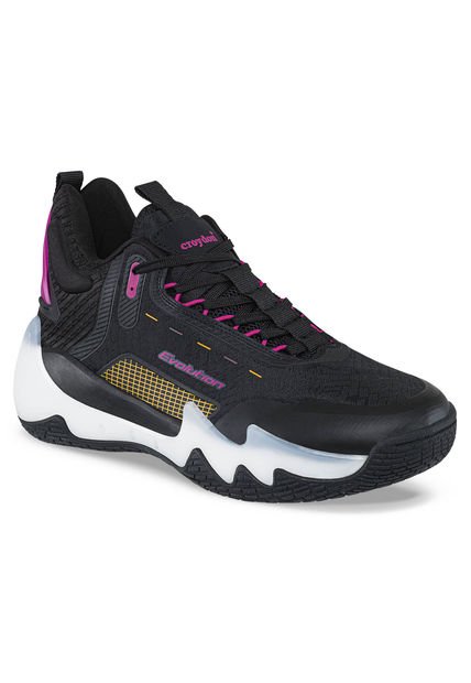 Tenis Basketball Kanel Negro Para Mujer Croydon