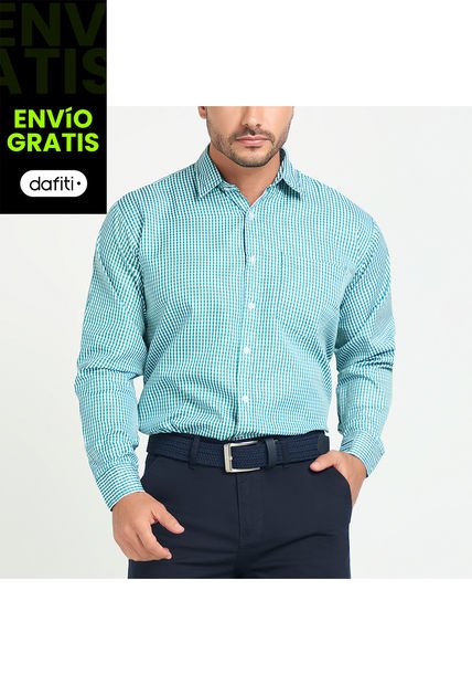 Camisa Emanuel Verde Para Hombre Croydon