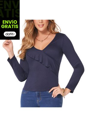 Blusa Mila Azul Osc Para Mujer Croydon