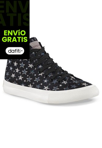Botines Budur Alto Negro Croydon Para Mujer Croydon