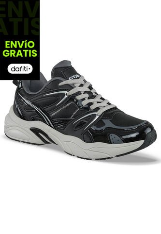 Tenis Urbanos Argame Negro Croydon Para Mujer Croydon