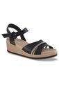 Sandalias Tacón Genoveva Negro Croydon Para Mujer de Croydon