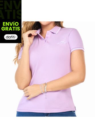 Camiseta Polo Vivian Lila Para Mujer Croydon Croydon