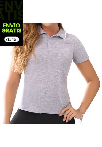 Camiseta Polo Laura Gris Croydon Para Mujer Croydon