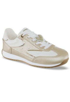 Tenis Urbanos Zuleika Beige-Oro Croydon Para Mujer