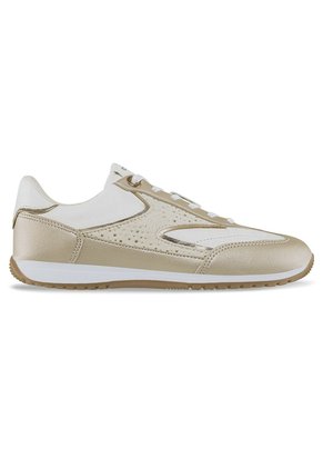 Tenis Urbanos Zuleika Beige-Oro Croydon Para Mujer