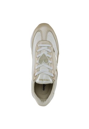 Tenis Urbanos Zuleika Beige-Oro Croydon Para Mujer