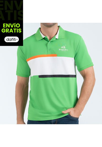Camiseta Polo Marcos Verde Para Hombre Croydon