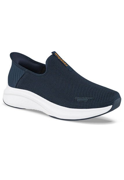 Tenis Para Caminar Temis Azul Croydon Para Hombre