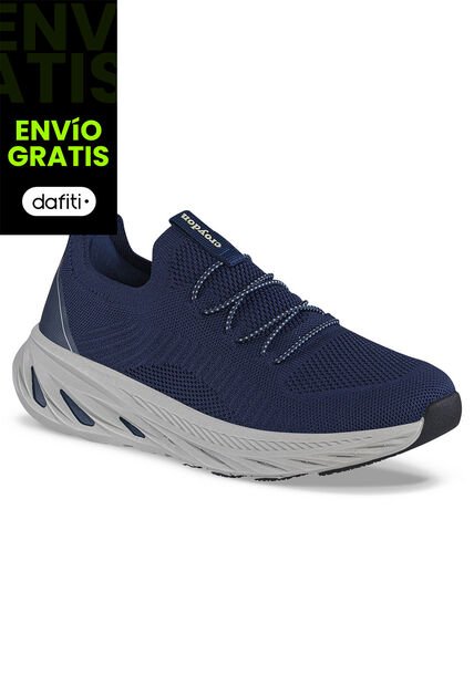 Tenis Para Caminar Sefican Azul Osc Croydon Para Hombre