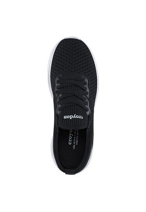 Tenis Para Caminar Solen Negro-Blanco Croydon Para Mujer