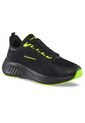 Tenis Running Armal Negro-Verde Croydon Para Hombre de Croydon