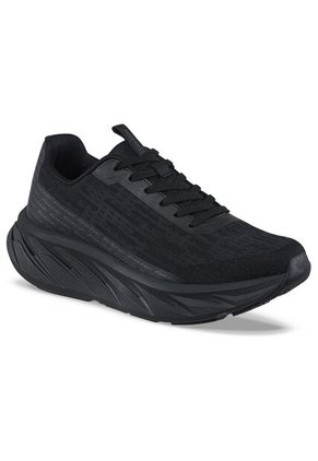 Tenis Running Hebar Negro-Negro Croydon Para Mujer