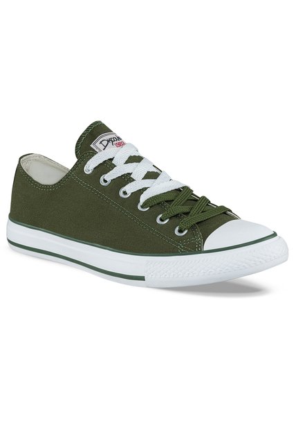 Tenis Casuales Discovery Bajo Verde Oliva Croydon Para Niño Y Niña