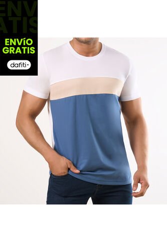 Camiseta Victor Azul Para Hombre Croydon Croydon