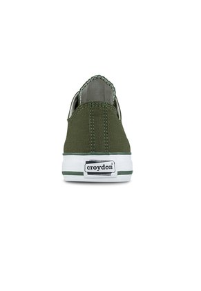 Tenis Casuales Discovery Bajo Verde Oliva Croydon Para Niño Y Niña