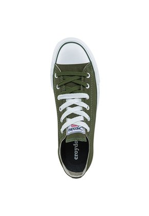Tenis Casuales Discovery Bajo Verde Oliva Croydon Para Niño Y Niña