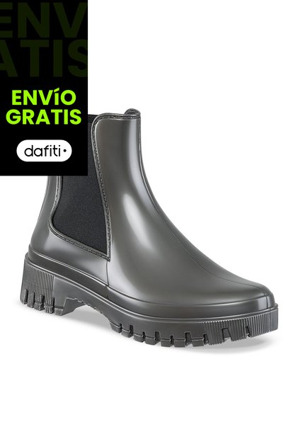 Botines Lluvia Kathie Gris Croydon Para Mujer