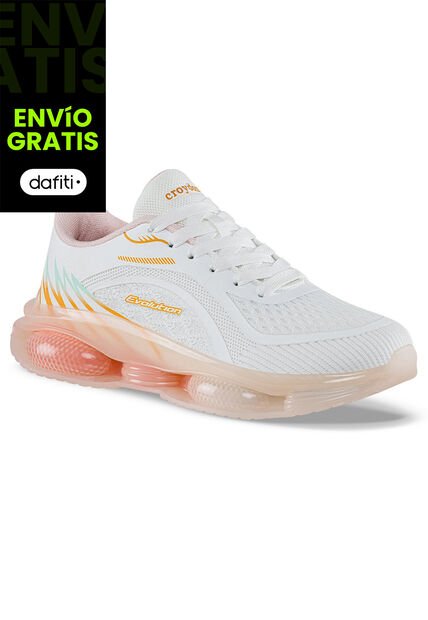 Tenis Running Lumo Blanco Croydon Para Mujer