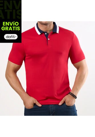 Camiseta Polo Lucas Rojo Para Hombre Croydon Croydon